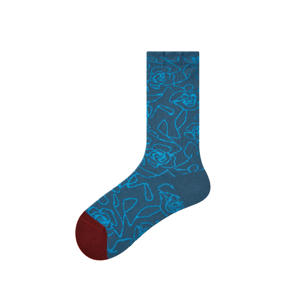 Textured Floral Socks