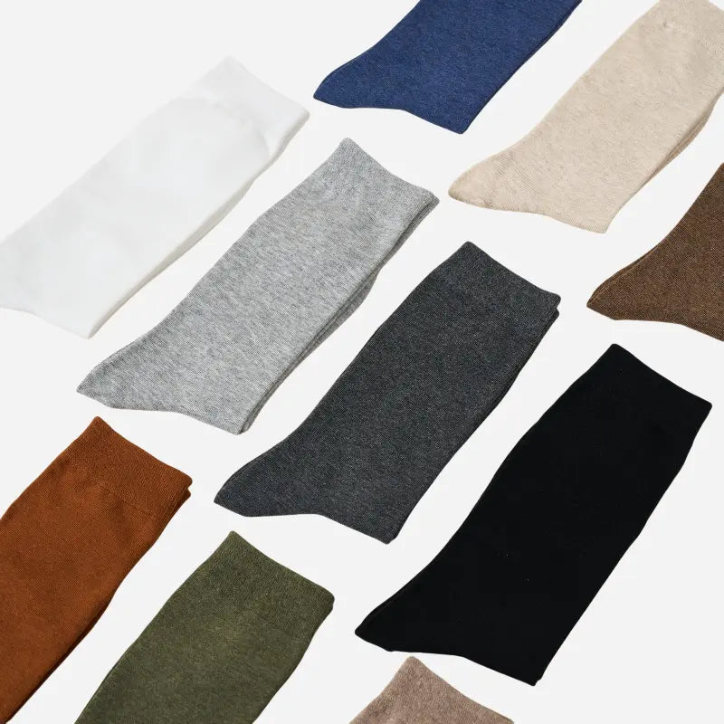Men's Smooth-Knit Heathered Crew Socks