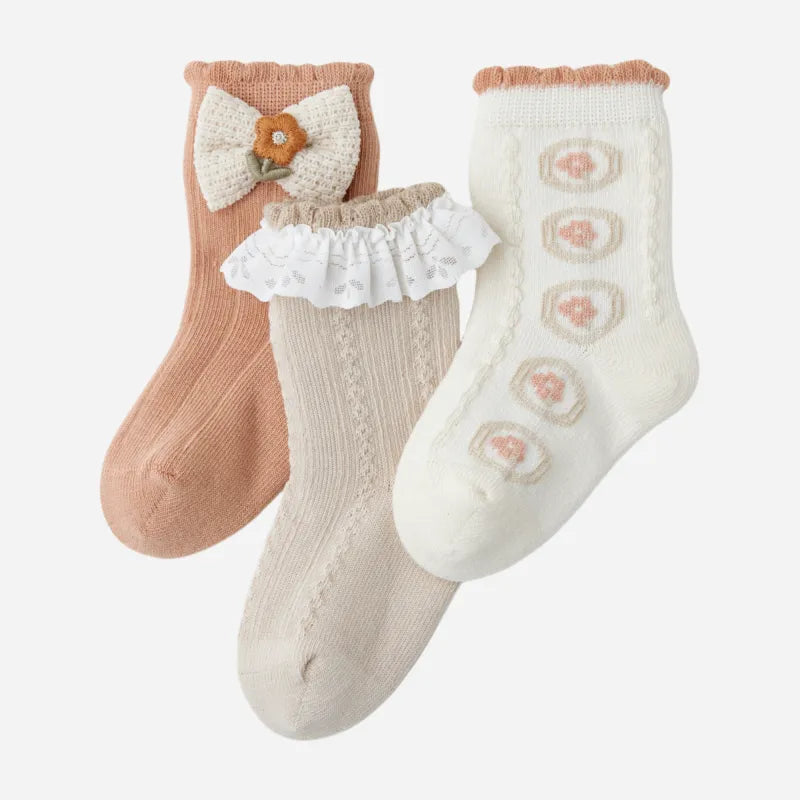 Babies The Texture Trove Socks-3 Pairs