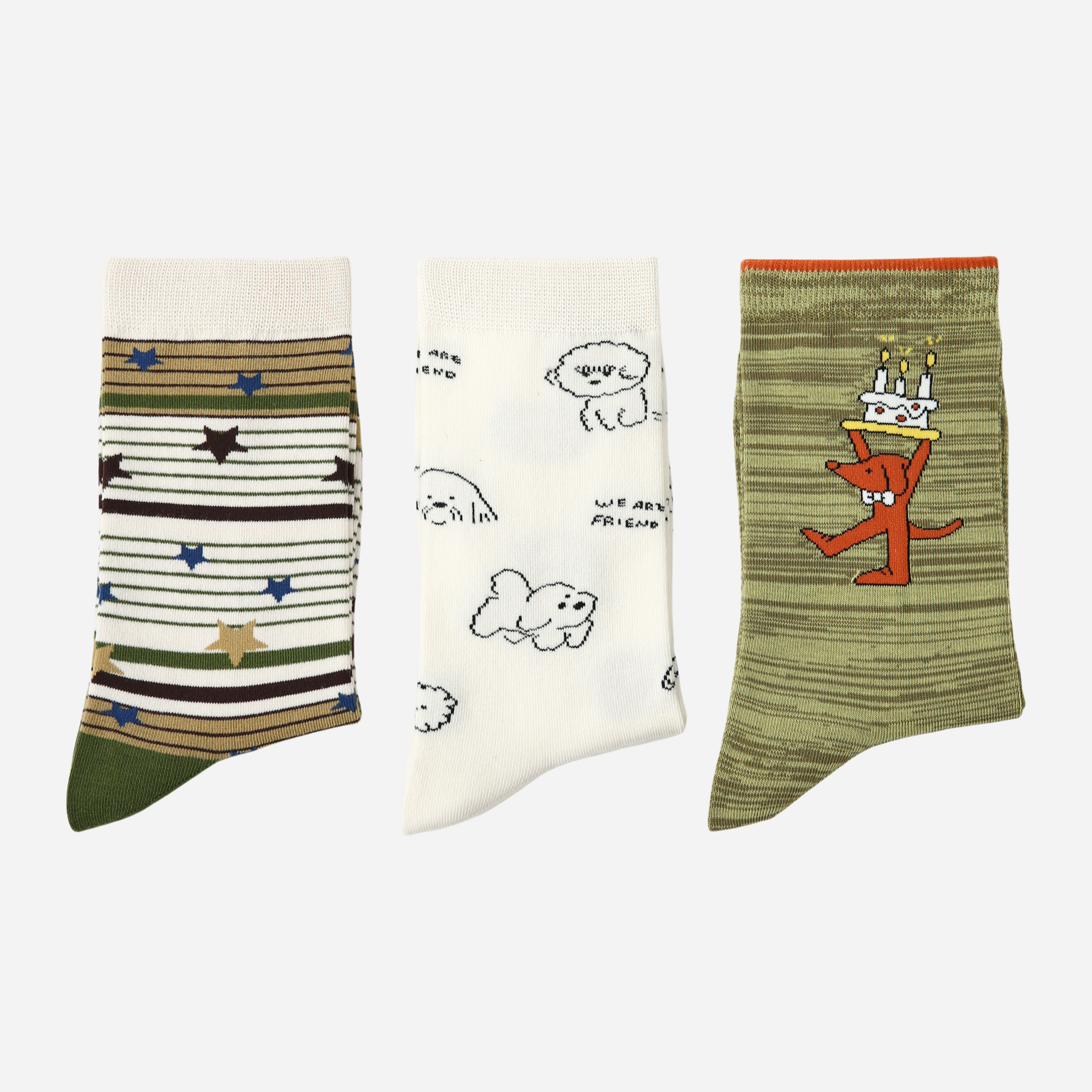 Women's Frosted Sage Pup-3 Pack