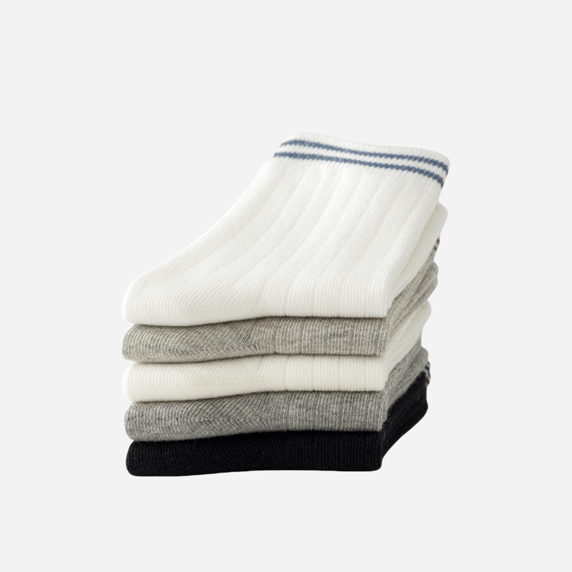 Kid's Retro Stripe Athletic Socks - 5 Pairs - Weavasocks