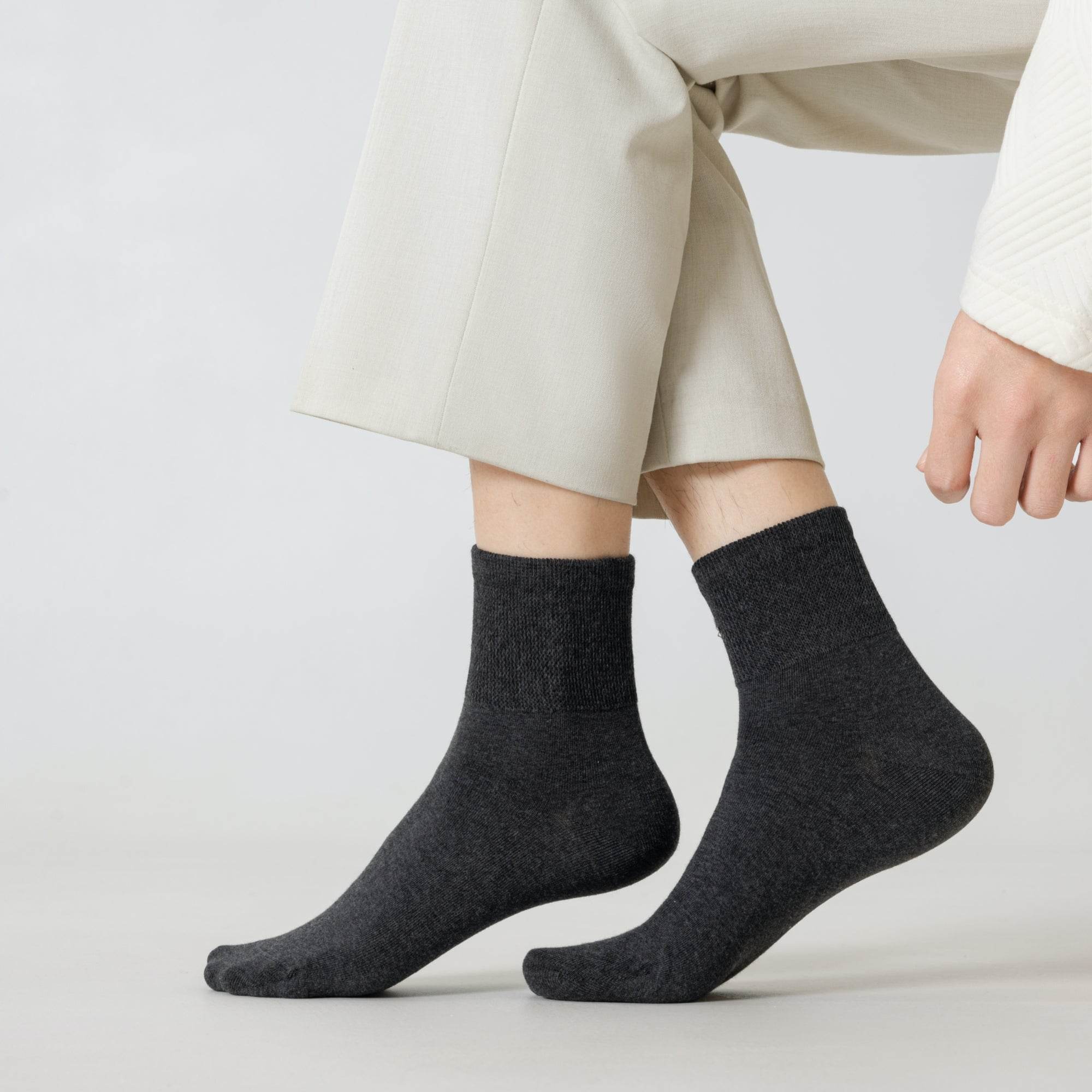 Men's Luxe Heather Knit Socks-5 Pack