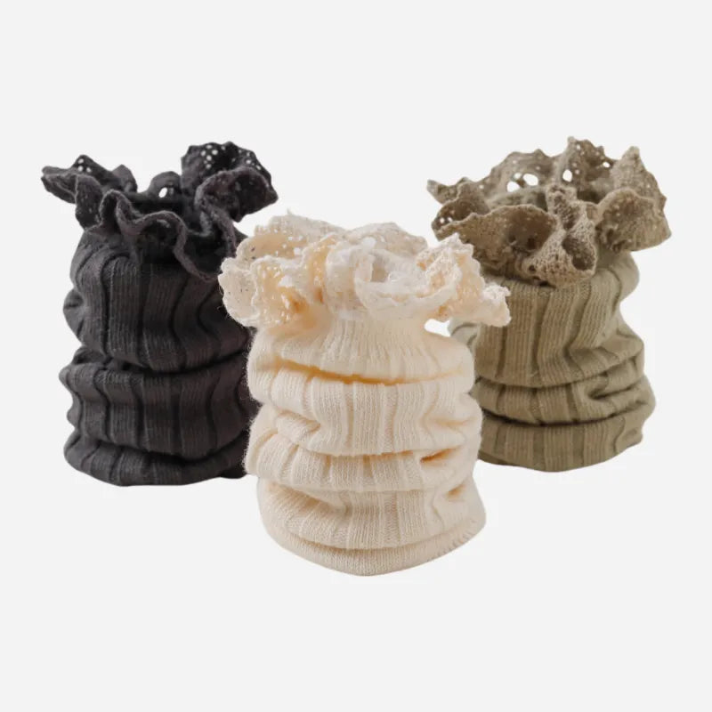 Babies The Lace Trim Knee-Highs-3 Pairs