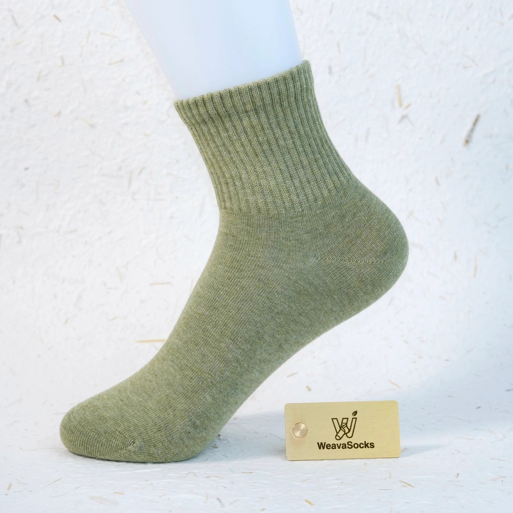 Women's 98% Cotton High-Density Ribbed Crew Socks