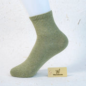 Women's 98% Cotton High-Density Ribbed Crew Socks