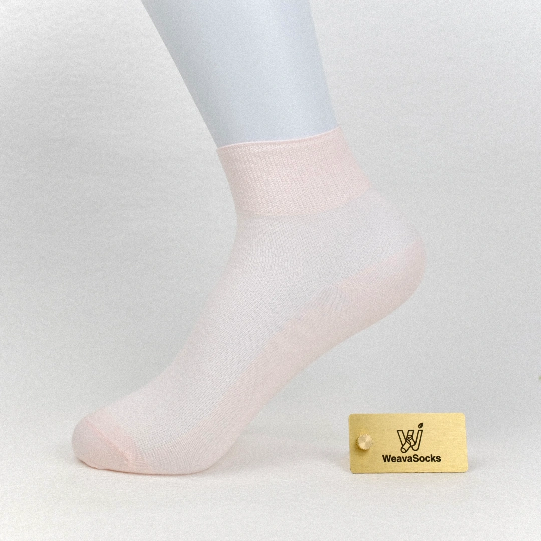 Women's 99% Supima® Cotton Breathable Mesh Ankle Socks - product photo showing breathable mesh comfort