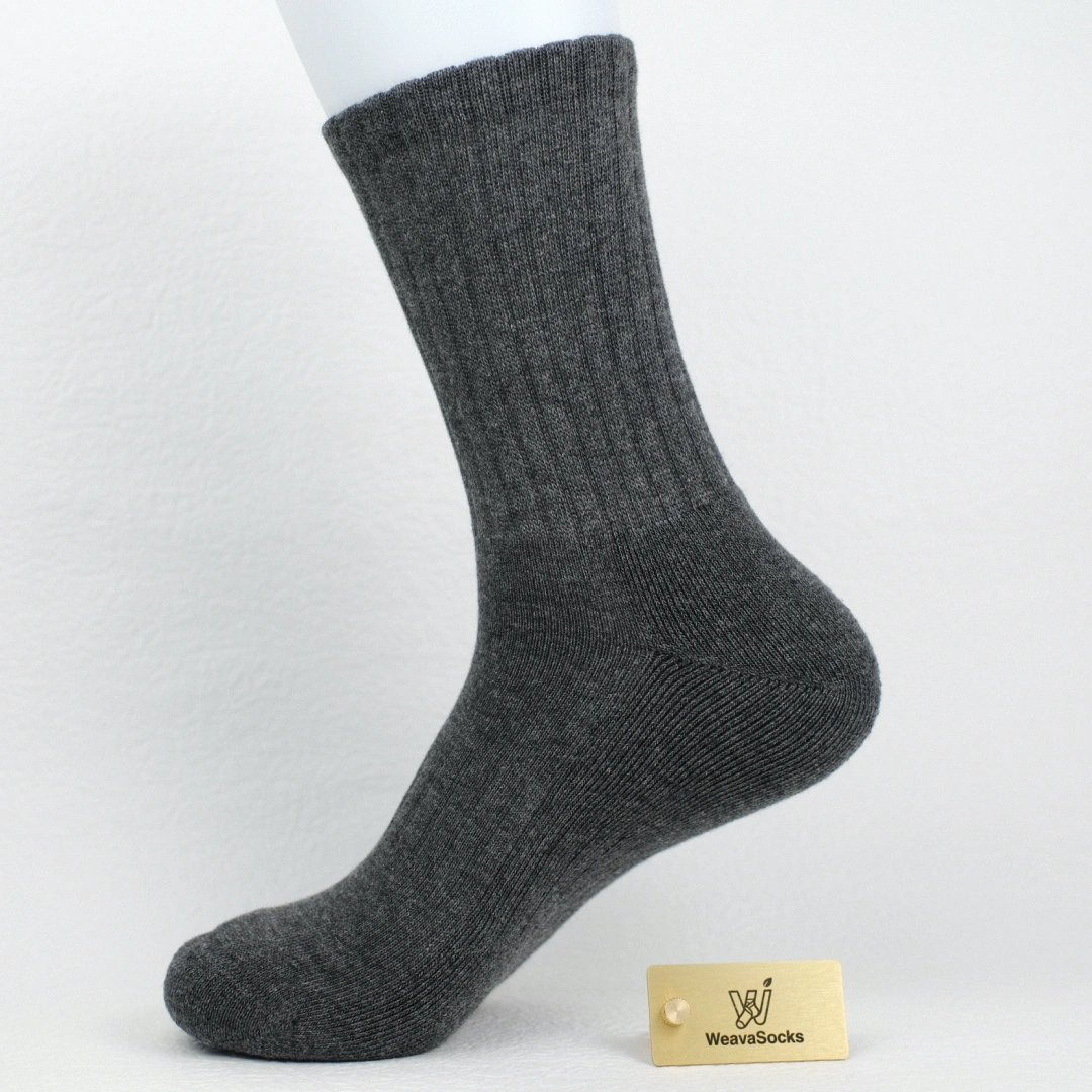 Men's 92% Premium Cotton Terry Cushion Sport Socks - product photo showing cushioned comfort