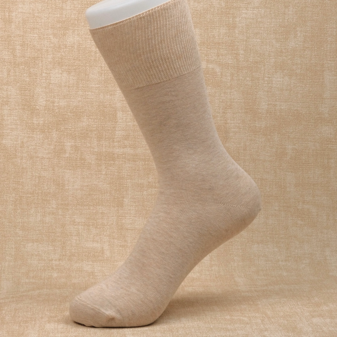 Women's 98% Cotton 7" Non-Binding Crew Socks - product photo showing soft cotton-rich comfort