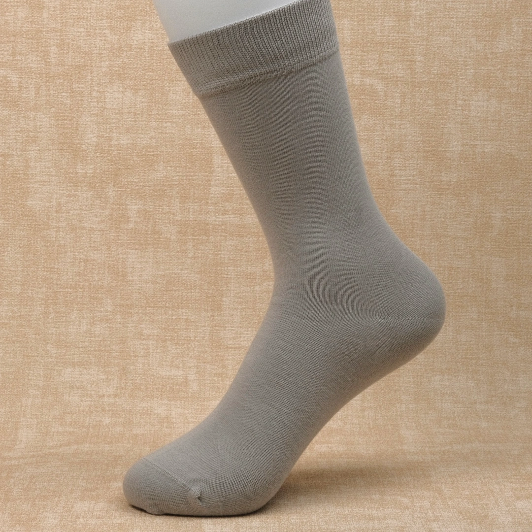 Women's 97% Cotton 6.6" Essential Crew Socks - product photo showing soft cotton comfort