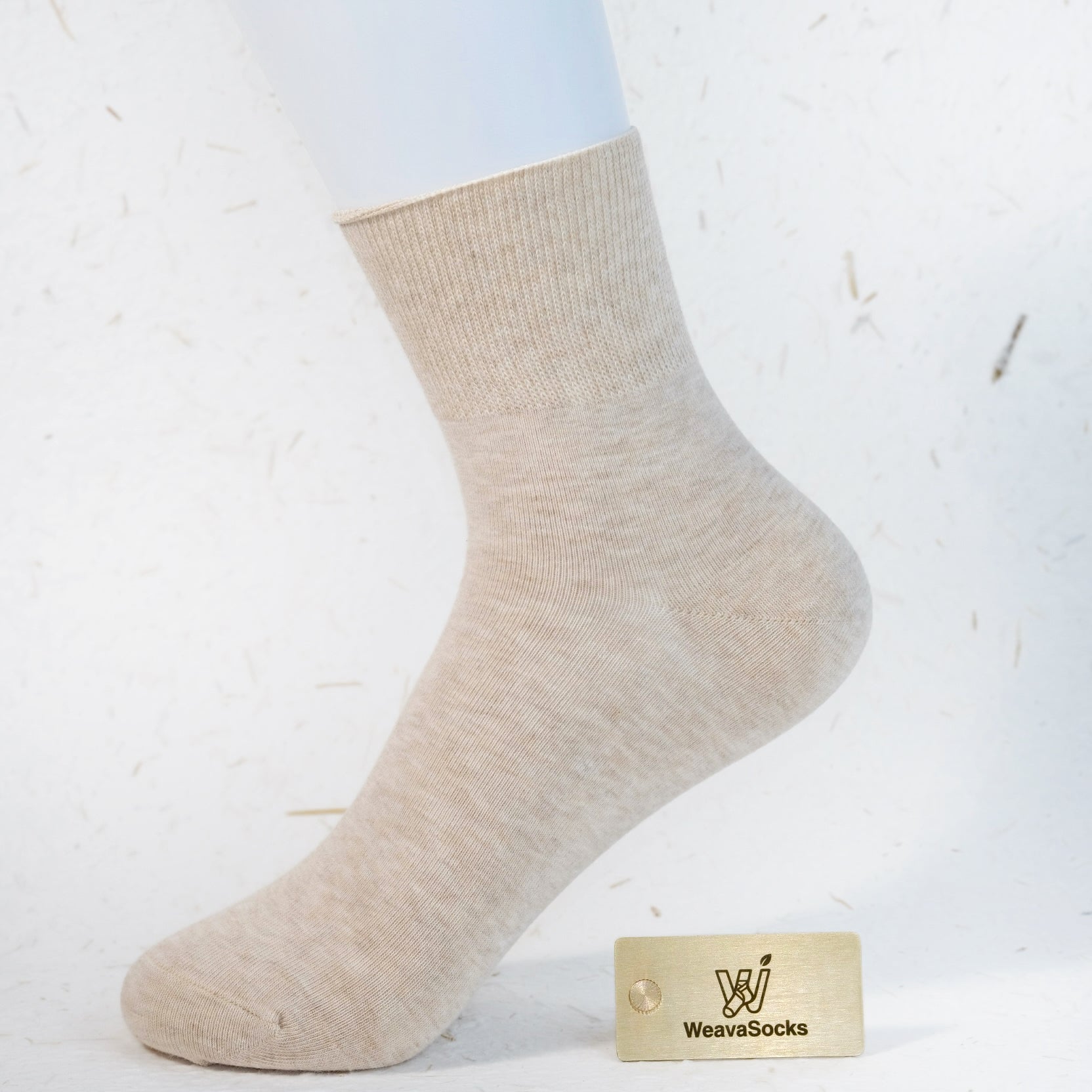 Women's 98% Cotton Non-Binding Quarter Socks
