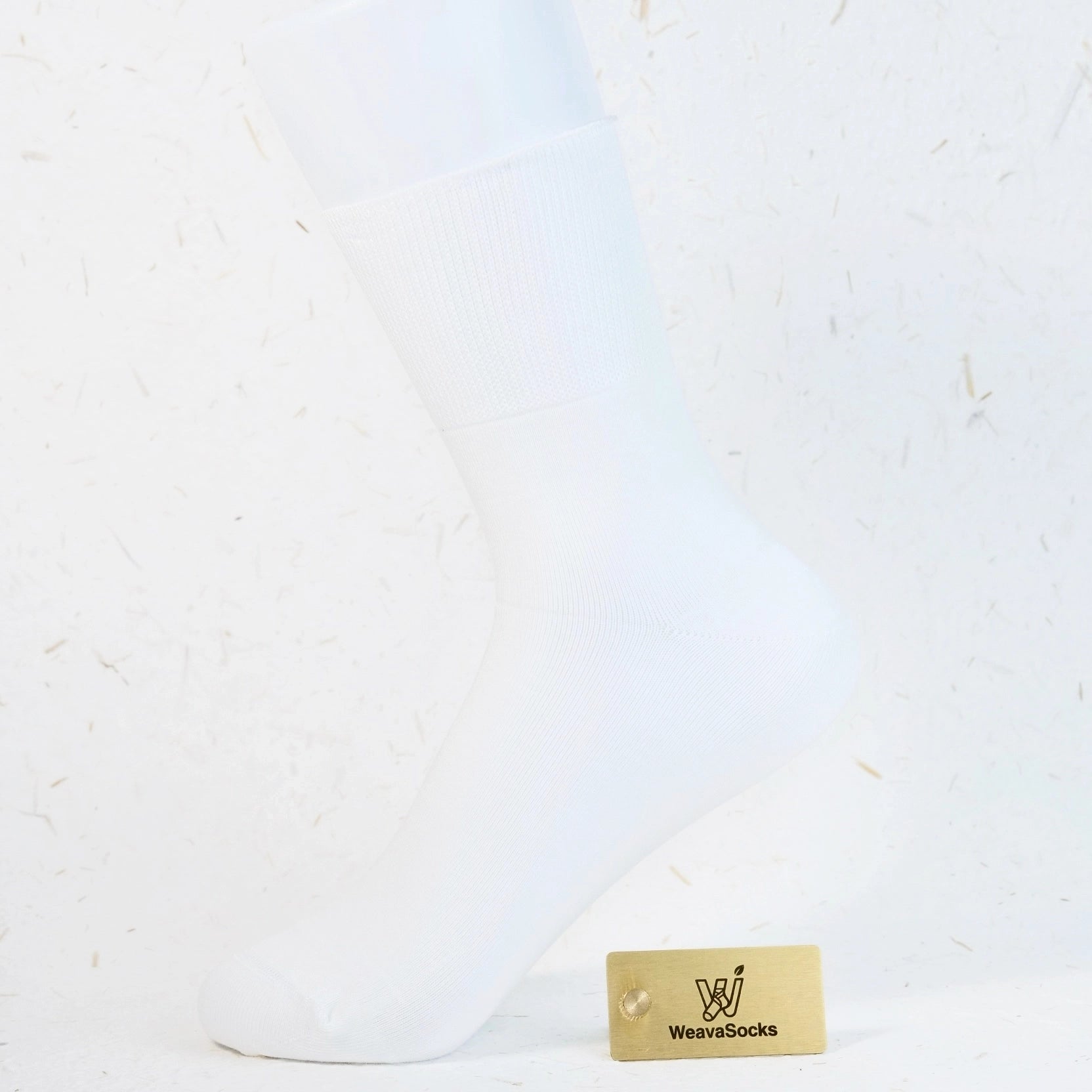 Women's 98% Cotton Relaxed-Fit Heather Crew Socks