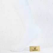 Women's 98% Cotton Relaxed-Fit Heather Crew Socks