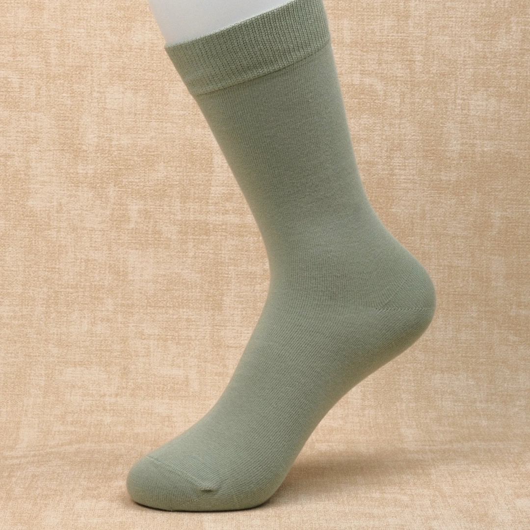 Women's 97% Cotton 6.6" Essential Crew Socks - product photo showing soft cotton comfort
