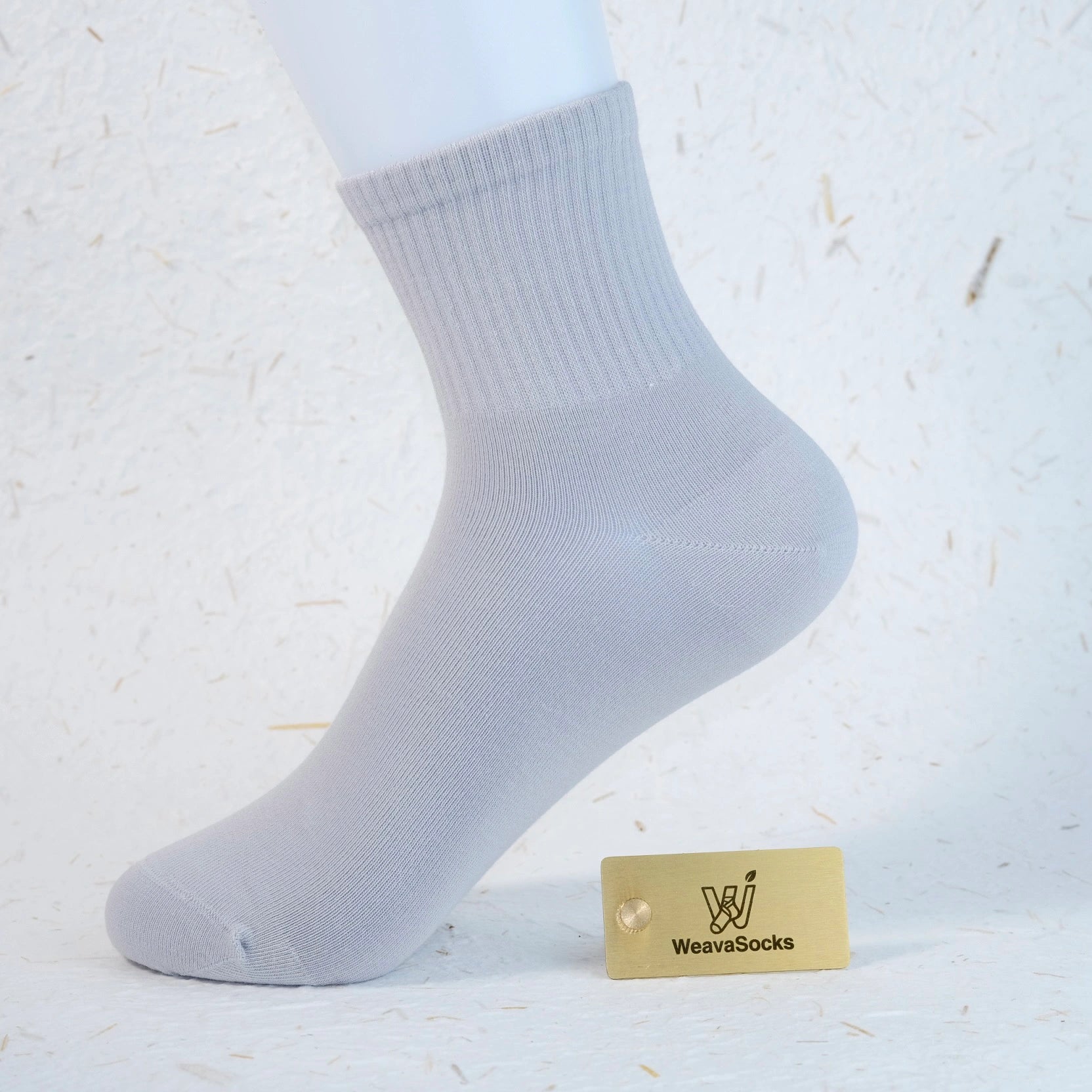 Women's 98% Cotton High-Density Ribbed Crew Socks