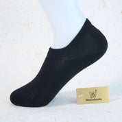 Women's 95% Cotton Ultra-Soft Heathered No-Show Socks