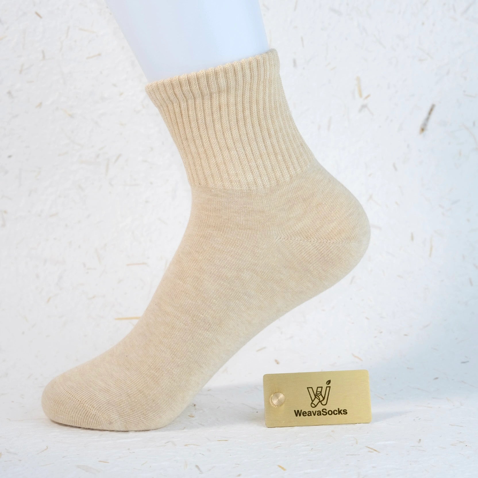 Women's 98% Cotton High-Density Ribbed Crew Socks