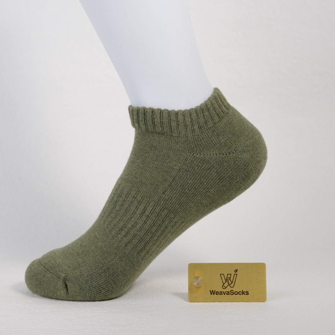 Women's 92% Cotton Terry Cushion Low Cut Socks - product photo showing cushioned comfort