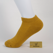 Women's 92% Cotton Terry Cushion Low Cut Socks - product photo showing cushioned comfort