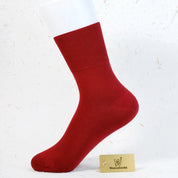 Women's 98% Cotton Relaxed-Fit Heather Crew Socks