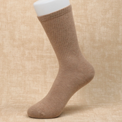 Women's 98% Cotton Ribbed 7.5" Crew Socks - detail photo showing soft cotton-rich comfort