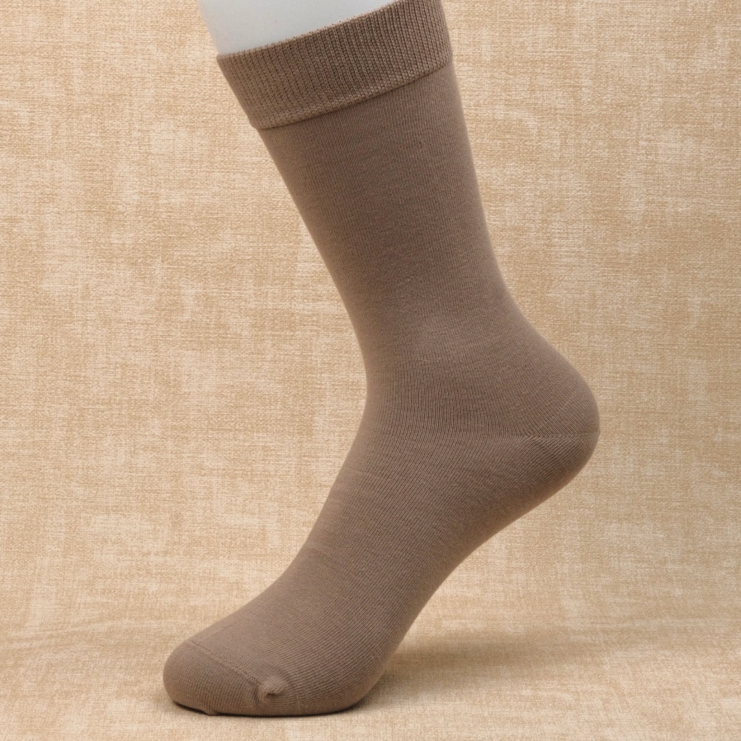 Women's 97% Cotton 6.6" Essential Crew Socks - product photo showing soft cotton comfort
