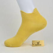 Men's 98% Cotton Heel Tab Low-Cut Socks - detail photo showing soft cotton-rich comfort