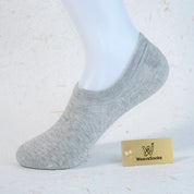 Women's 95% Cotton Ultra-Soft Heathered No-Show Socks