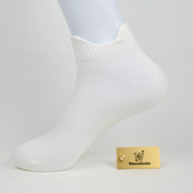 Men's 98% Cotton Heel Tab Low-Cut Socks - detail photo showing soft cotton-rich comfort