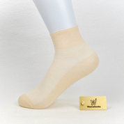 Women's 99% Supima® Cotton Breathable Mesh Ankle Socks - product photo showing breathable mesh comfort