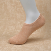 Women's 95% Cotton Ultra-Soft Heathered No-Show Socks - product photo showing soft cotton comfort