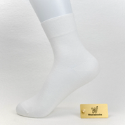 Women's 99% Supima® Cotton Ultra-Soft Mesh Crew Socks - product photo showing breathable mesh comfort