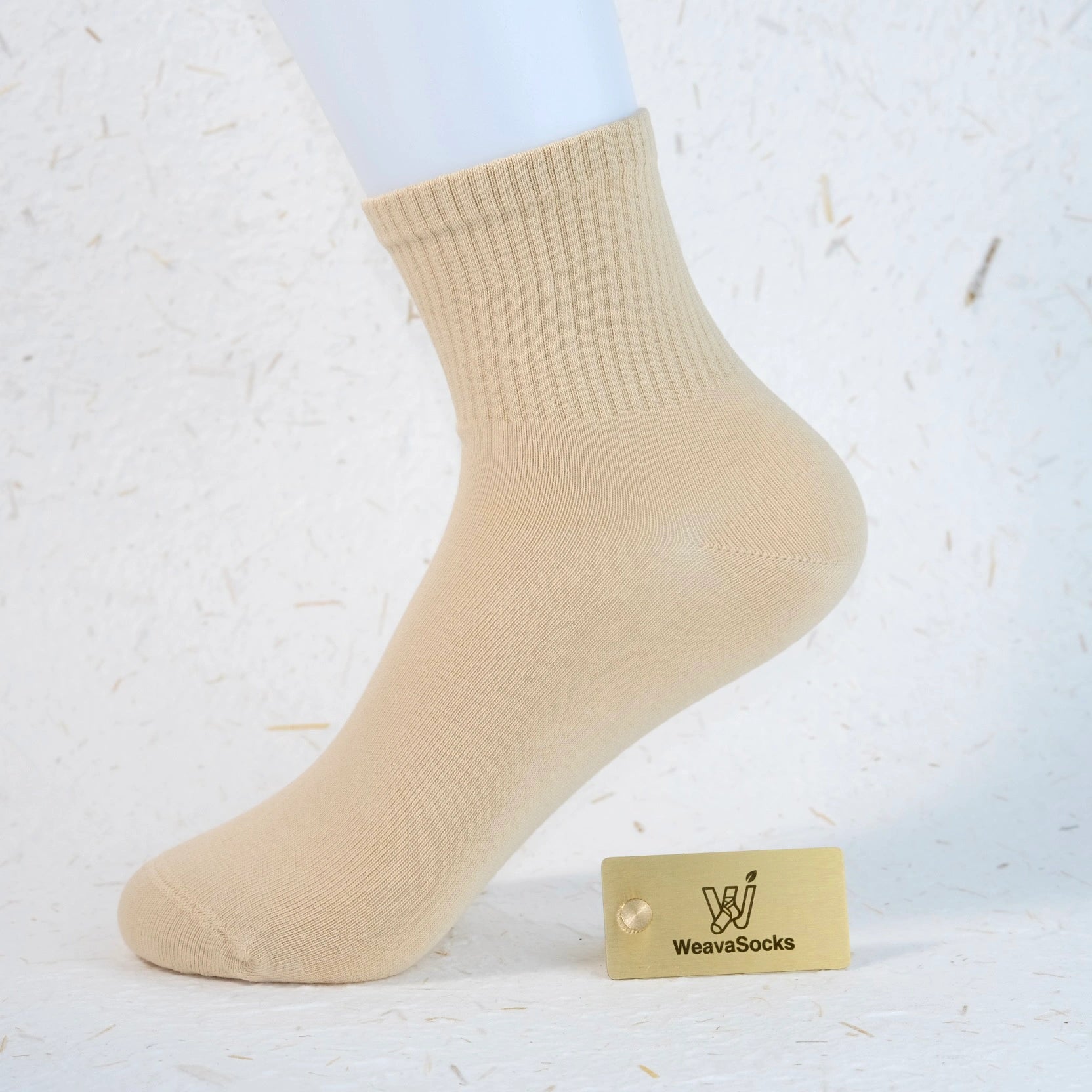 Women's 98% Cotton High-Density Ribbed Crew Socks