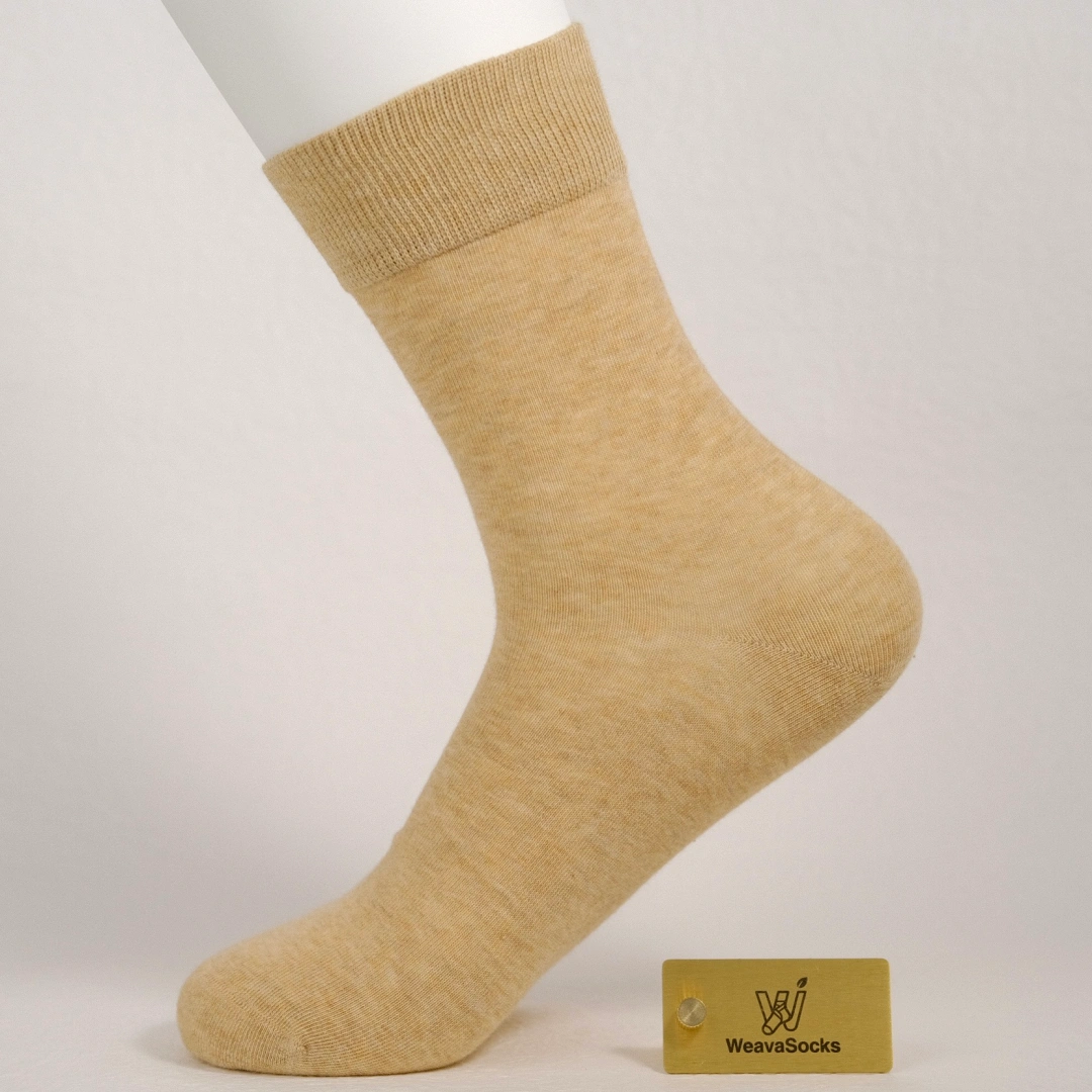Men's 63% Combed Cotton Seamless Quarter Socks - product photo showing soft cotton comfort