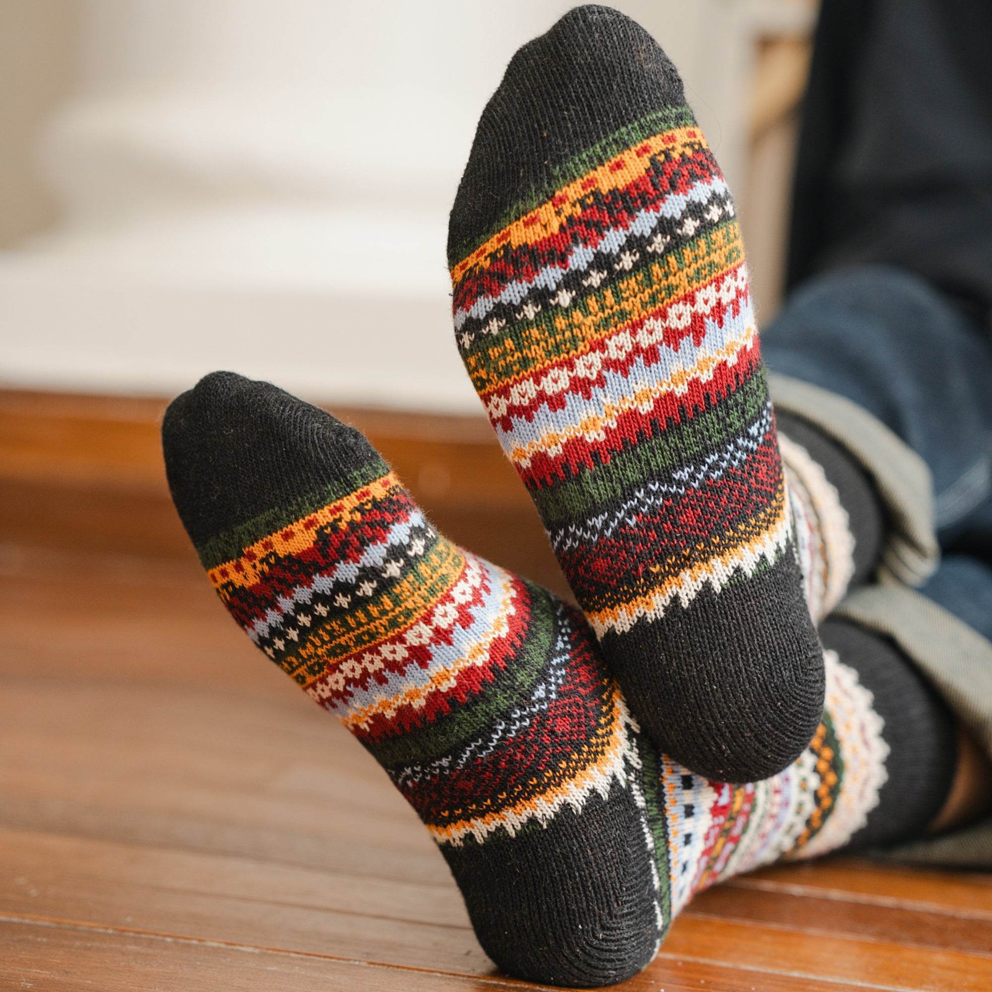 Men's Heritage Fair Isle Socks-3 Pack