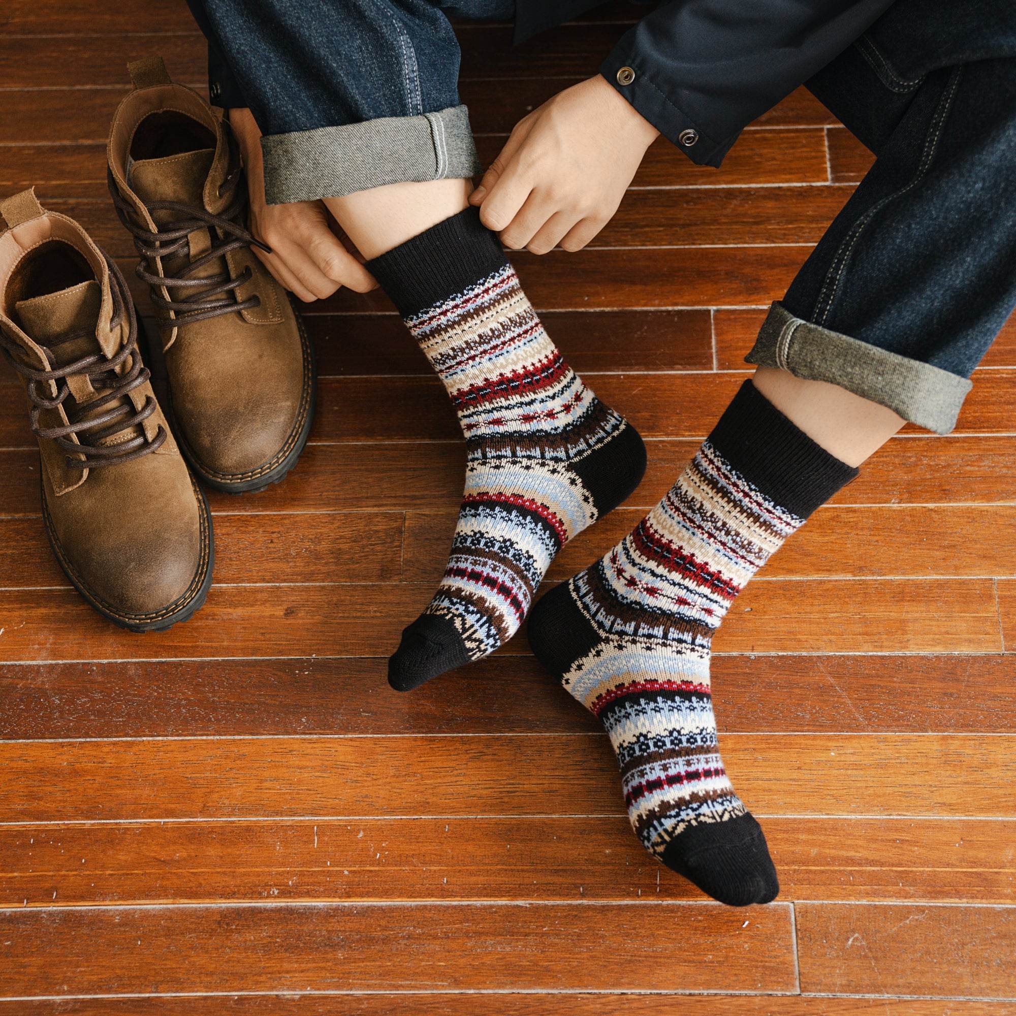 Men's Heritage Fair Isle Socks-3 Pack
