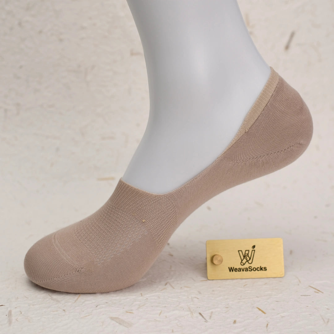 Men's 95% Cotton Ultra-Thin Mesh No-Show Socks