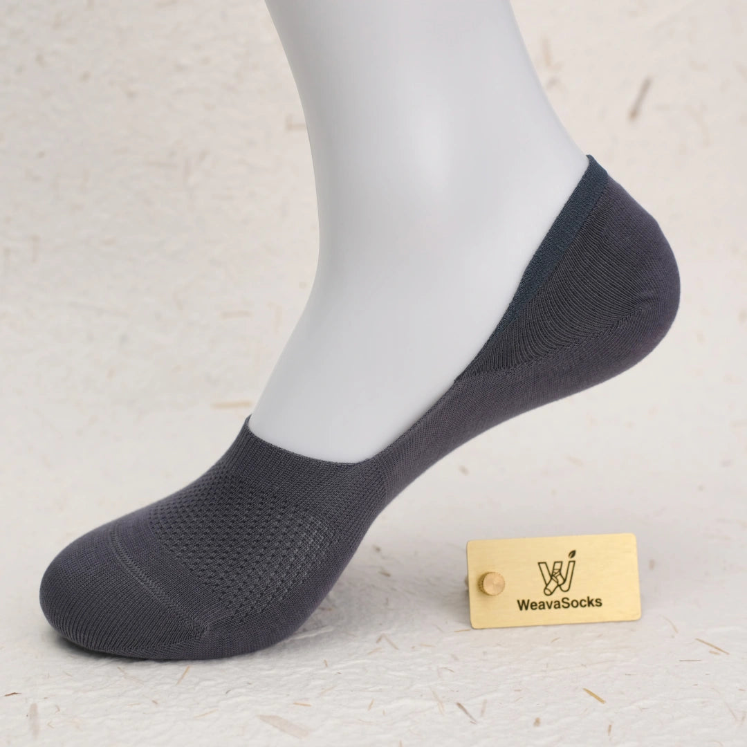 Men's 95% Cotton Ultra-Thin Mesh No-Show Socks