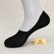 Men's 95% Cotton Ultra-Thin Mesh No-Show Socks