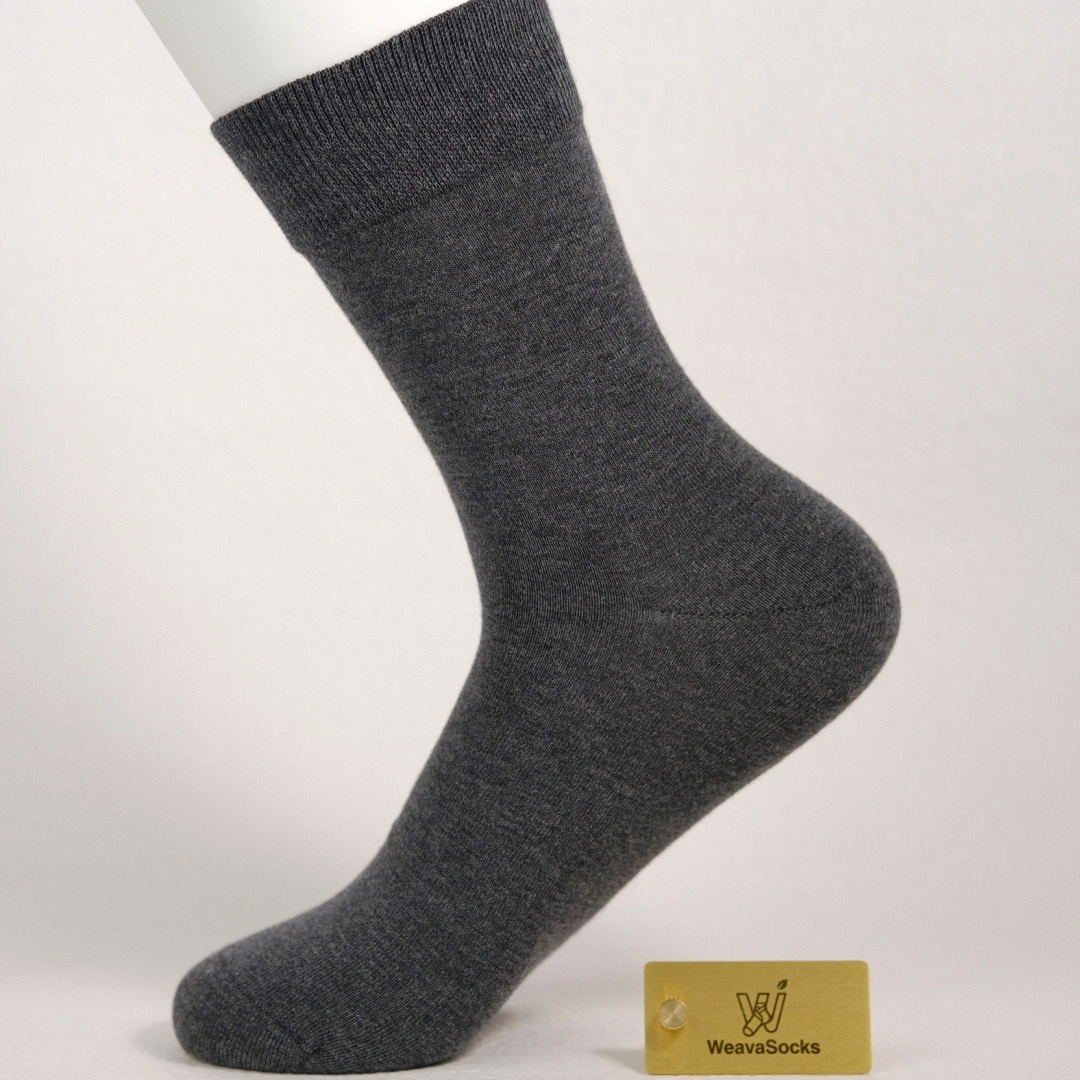Men's 63% Combed Cotton Seamless Quarter Socks - product photo showing soft cotton comfort
