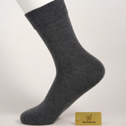 Men's 63% Combed Cotton Seamless Quarter Socks - product photo showing soft cotton comfort