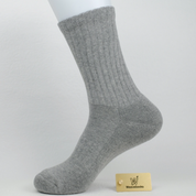 Men's 92% Premium Cotton Terry Cushion Sport Socks - product photo showing cushioned comfort