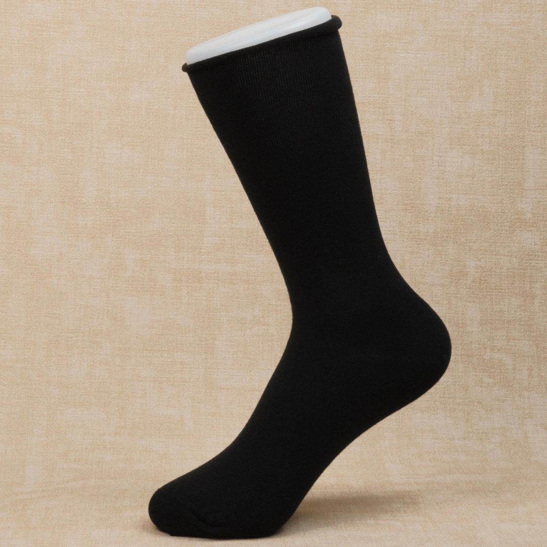 Women's 98% Cotton Rolled-Top Crew Socks