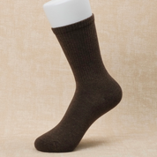Women's 98% Cotton Ribbed 7.5" Crew Socks - detail photo showing soft cotton-rich comfort