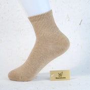 Women's 98% Cotton High-Density Ribbed Crew Socks