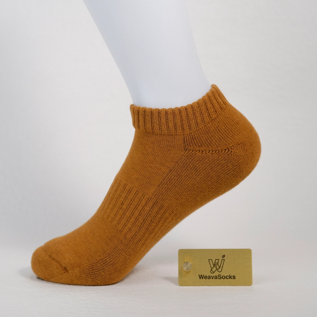 Women's 92% Cotton Terry Cushion Low Cut Socks - product photo showing cushioned comfort
