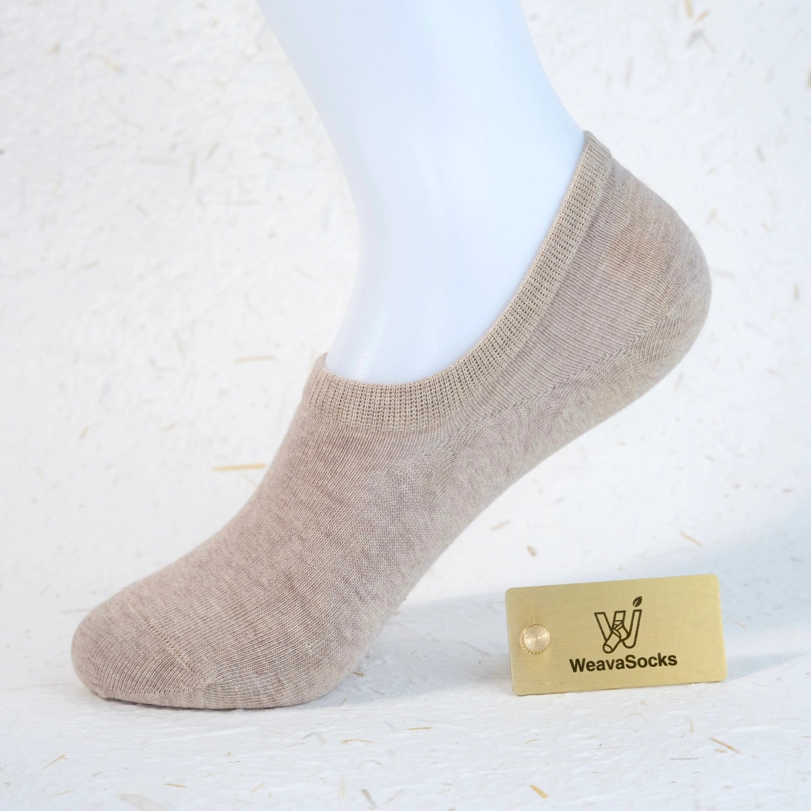 Women's 95% Cotton Ultra-Soft Heathered No-Show Socks