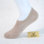 Women's 95% Cotton Ultra-Soft Heathered No-Show Socks