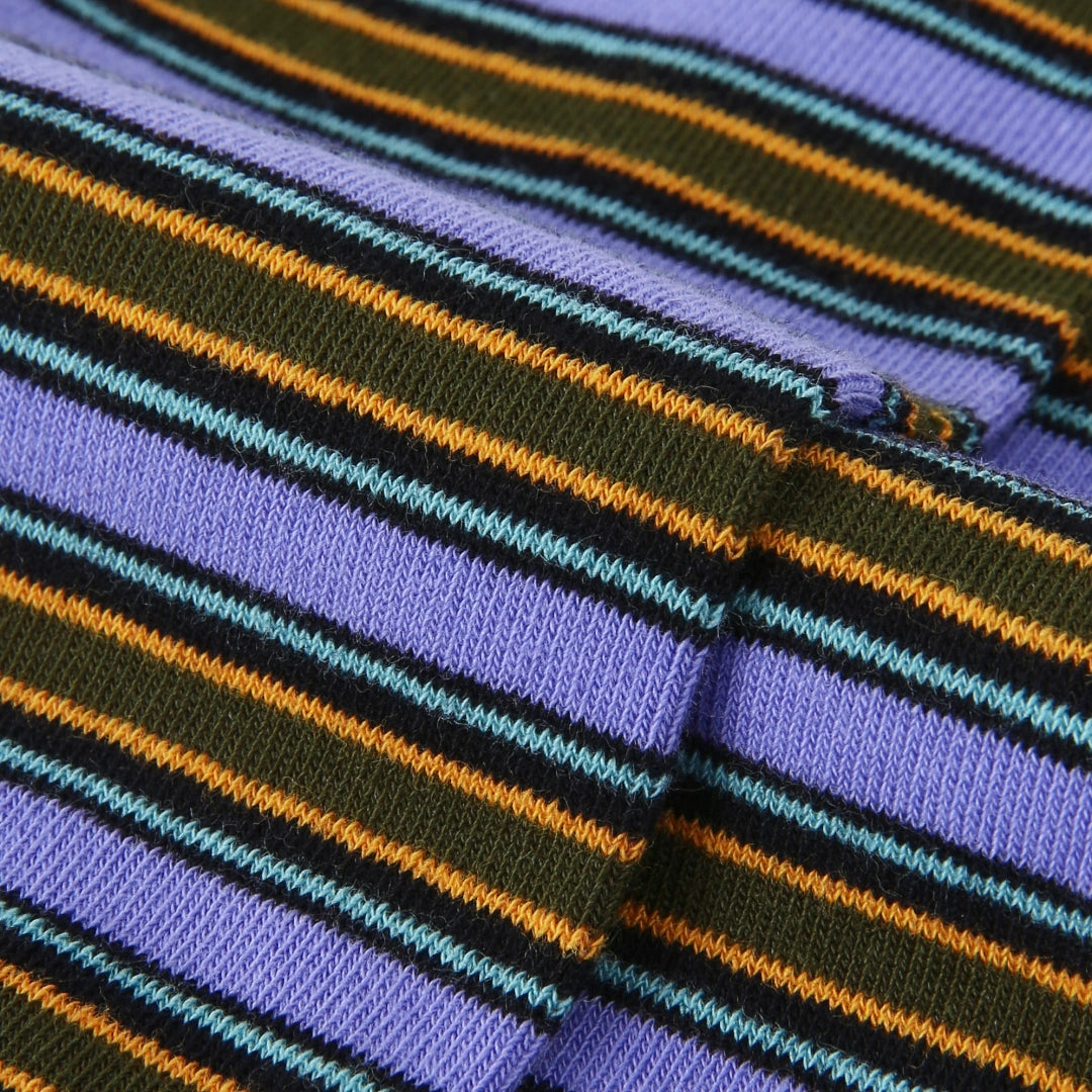 Women's Designer Dancing Bunny Striped Calf Socks