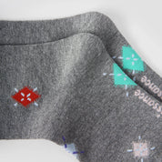 Women's Designer "Renaissance" Argyle Preppy Calf Socks