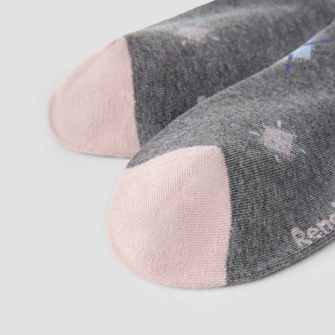 Women's Designer "Renaissance" Argyle Preppy Calf Socks